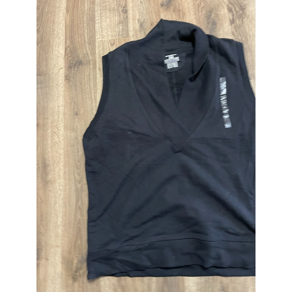 Jones New York Shirt, Women's Size XL, Black, Sleeveless, Stretch, Tank Polo NWT - Picture 3 of 13